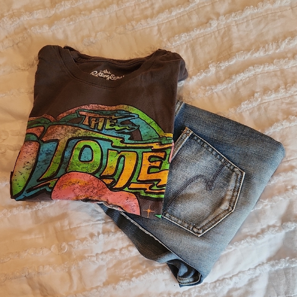 Kids Graphic T-Shirt  Land Skinny Jeans